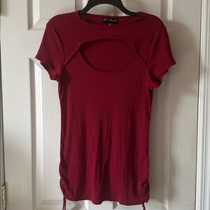 Elegant Red Women's Top size medium